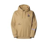 The North Face Unisex Mountain Cleanup Oversized Hooded Sweatshirt, Khaki Stone, M
