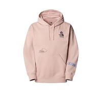 The North Face Unisex Mountain Cleanup Oversized Hooded Sweatshirt, Pink Moss, XXS