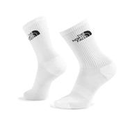 The North Face Unisex Multi Sport Cush Crew 3P Socks, Tnf White, XS