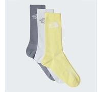 The North Face Unisex Multi Sport Cush Crew 3P Socks, Transcendent Grey/Pearl, S