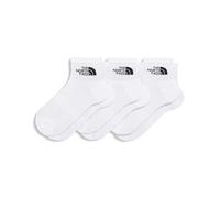 The North Face Socks - Multi Sport Cush Quarter Socks - 3-Pack - Size S, White