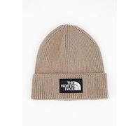 The North Face Unisex Tnf Logo Box Cuffed Beanie, Beige, Men Beige