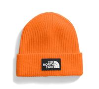 The North Face Unisex TNF Logo Box Cuffed Beanie Hat, Digital Orange, One Size