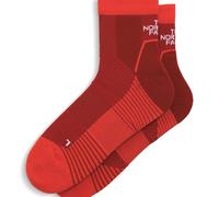 The North Face Unisex Trail Run Quarter Socks, Iron Clay/Lava Red, S