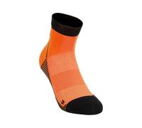 The North Face Unisex Trail Run Quarter Socks, Vivid Flame/Tnf Black, XS