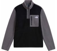 The North Face Mens Regular Fit Yumiori Quarter Zip Fleece - Colour: WOO TNF Black/Smoked Pearl - Size: Small