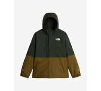 The North Face - Boy's WarAntora Rain Jacket - Waterproof jacket size XXL, brown/olive