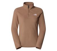 The North Face Womens 100 Glacier 1/4 Zip Fleece Brown L