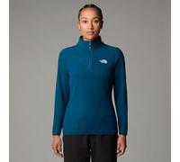 The North Face Women's 100 Glacier 1/4 Zip Sweatshirt, Midnight Petrol, S