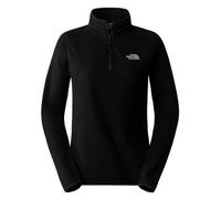 The North Face Women's 100 Glacier 1/4 Zip Sweatshirt, Tnf Black/Npf, L