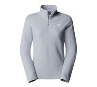 The North Face Women's 100 Glacier 1/4 Zip Sweatshirt, Tnf Light Grey Heather, L