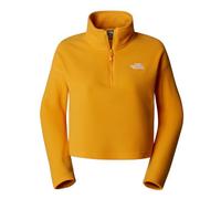 The North Face Women's 100 Glacier Cropped 1/4 Zip Sweatshirt, Summit Gold, XL