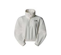 The North Face Women's 100 Glacier Half Zip Fleece Sweatshirt, White Dune, S