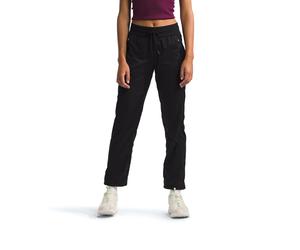 The North Face Women's Aphrodite Motion Pant - Moisture Wicking Athletic Pants, Water Repellent, UPF 40+, TNF Black, Medium