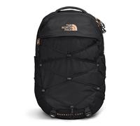 THE NORTH FACE Women's Borealis Luxe Commuter Laptop Backpack - PFAS Free TNF Black/Burnt Coral Metallic-NPF One Size