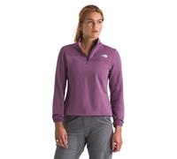 The North Face Women's Cedar Trail Grid Fleece Quarter Zip Jacket - Soft Fleece Jacket, Stretch Fabric on Collar & Cuffs, Chroma Purple, Large