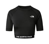 THE NORTH FACE Women's Crop Logsleeve T-Shirt, TNF Black, M