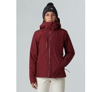 The North Face Womens Descendit Ski Jacket, Burgundy, Size L, Women Burgundy