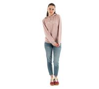 The North Face Women's Drew Peak Light Hooded Sweatshirt, Metal Pink/White Dune, M