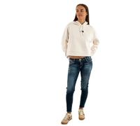 The North Face Women's Essential Crop Hooded Sweatshirt, White Dune, L