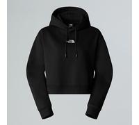 The North Face WoMens Essential Cropped Hoodie TNF Black Cotton - Size Large
