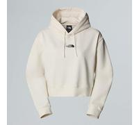 The North Face WoMens Essential Cropped Hoodie White Dune - Cream Cotton - Size Medium