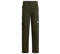 The North Face - Water-repellent hiking pants - W Exploration Reg Straight Convertible Pant New Taupe Green for Women in Nylon - Size 36 Green 36