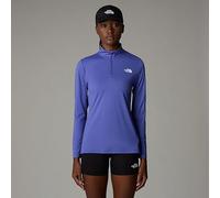 The North Face Women's Flex 1/4 Zip Slim T-Shirt Indigo Plum L
