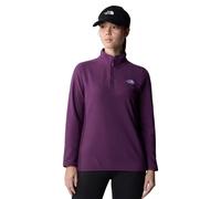 The North Face Womens Glacier 100 1/4 Zip Fleece: Black Currant Purple