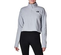 The North Face Women's Glacier Cropped Sweatshirt, TNF Light Grey Heather, XS