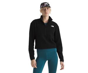 The North Face Women's Glacier Fleece 1/2 Zip Short Jacket, Tnf Black, L