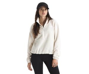 The North Face Women's Glacier Fleece 1/2 Zip Short Jacket, White Dune, S