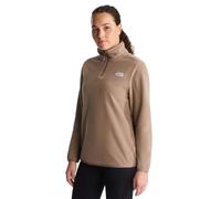 Women's 1/4 Zip Hiking Jacket The North Face Glacier Fleece Marron XL