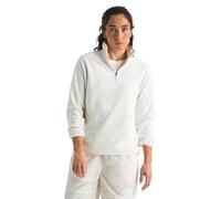 The North Face Women's Glacier Fleece 1/4 Zip Jacket, White Dune, M