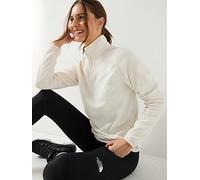 The North Face Women's Glacier 1/4 Zip Fleece, White L