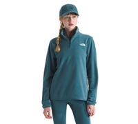 The North Face Women's Glacier Fleece Quarter Zip Jacket - 1/4 Zip Pullover Jacket, Zip Pockets, Stretch Fabric, Space, Medium
