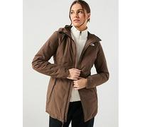 The North Face Womens Hikesteller Insulated Parka Jacket, Brown, Size M, Women Brown