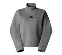 The North Face Women's Mock Neck Sweatshirt, Metallic Silver Heather, XL