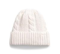 The North Face Women's Oh Mega Beanie Hat, White Dune, One Size