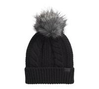 THE NORTH FACE Women's Oh Mega Fur Pom Beanie, TNF Black, One Size