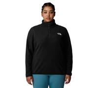 The North Face Womens Plus 100 Glacier 1/4 Zip Fleece: Black: 1X Size: