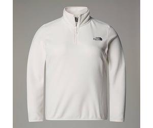 The North Face Women's Plus 100 Glacier 1/4 Zip Sweatshirt, White Dune, 24/26