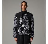 The North Face Womens Polar Sun Fleece Jacket TNF Black Liquid Print/ - Size Medium