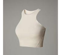 The North Face Women's Refina Longline Sports Bra, White Dune, XL