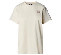 The North Face Women's S/S Box NSE Relaxed T-Shirt, White Dune/Latte, M