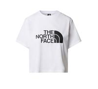 The North Face Women's S/S Cropped Easy T-Shirt, TNF White, M