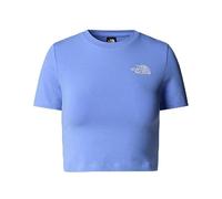 The North Face Women's S/S Essential Cropped Slim T-Shirt, Virtual Blue, M