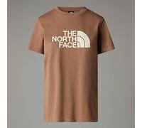 The North Face Women's S/S Relaxed Easy T-Shirt, Latte/White Dune, XXL