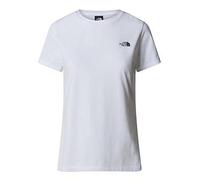 The North Face Women's S/S Simple Dome Slim Tee - White, White, Size M, Women White