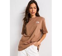 THE NORTH FACE Women's Short Sleeve Essential Oversized Tee - Brown, Brown, Size S, Women Brown